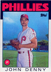 1986 Topps Baseball Cards      556     John Denny